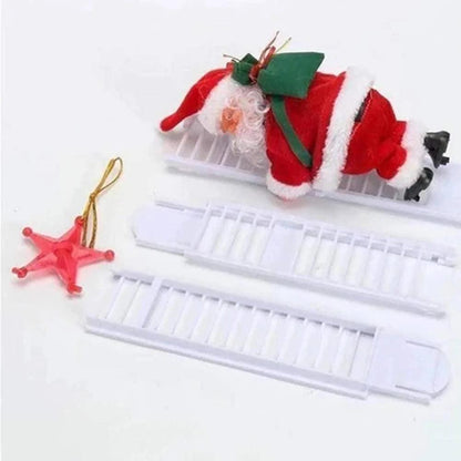 Electric Santa Claus Climbing Ladder