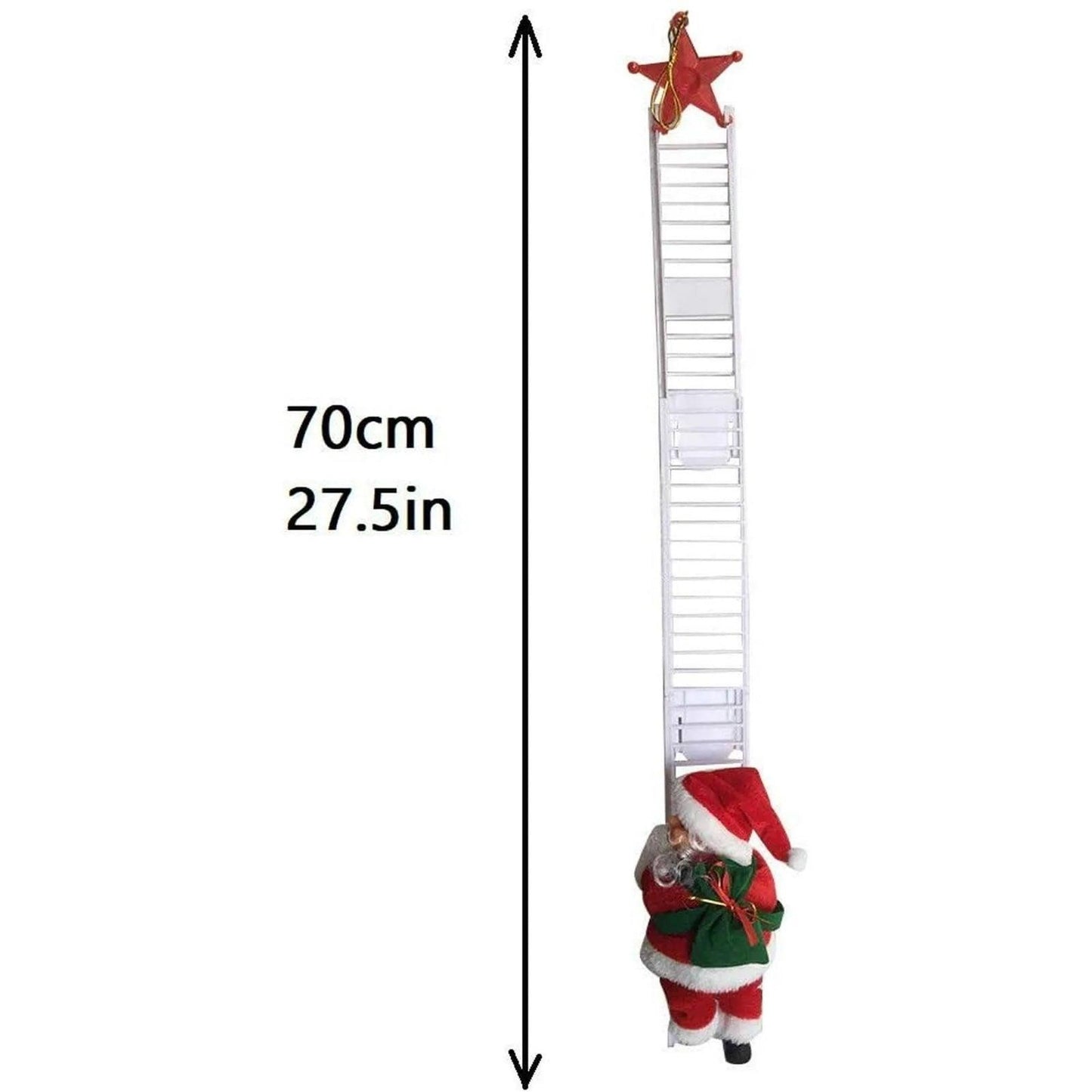 Electric Santa Claus Climbing Ladder
