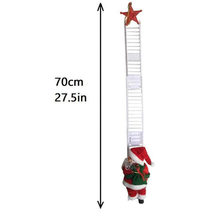 Electric Santa Claus Climbing Ladder