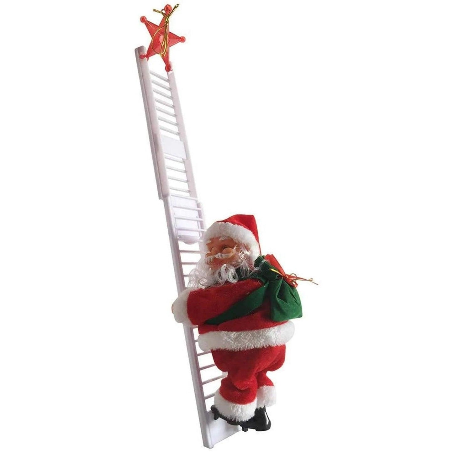Electric Santa Claus Climbing Ladder