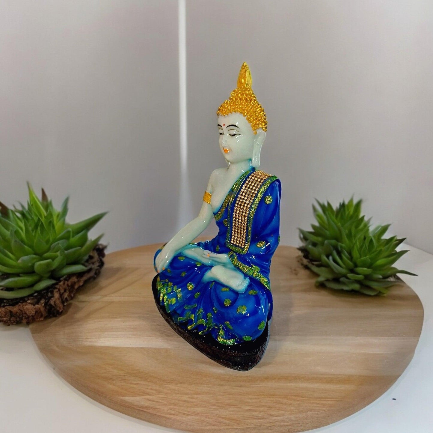 Gautam Buddha Idol in sitting position | Blue