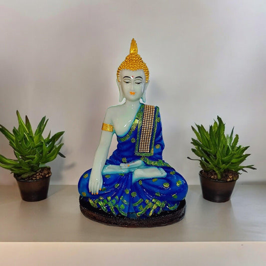 Gautam Buddha Idol in sitting position | Blue