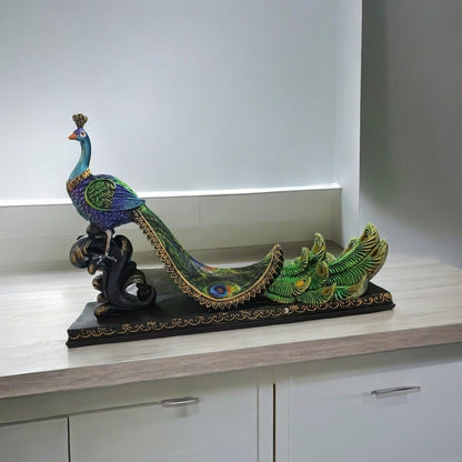 Elegant Peacock Statue