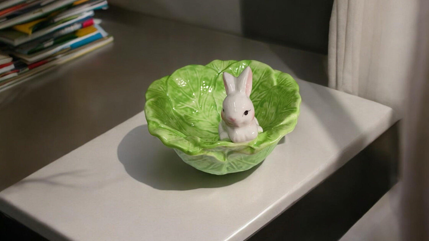 Cabbage Bunny Easter Bowl