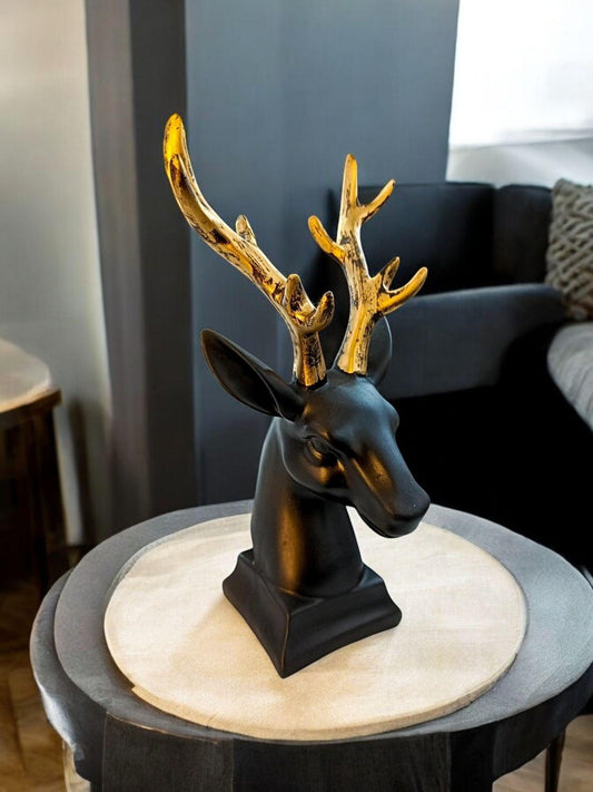 Black Deer Figurine