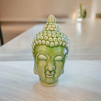 Lord Buddha Head Ceramic Statue – Meditating Position
