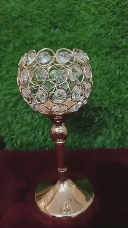 Crystal Candle Light Holder