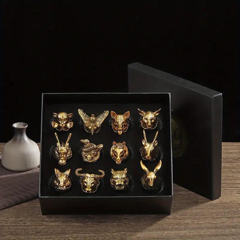 Zodiac Sign Tequila Shot Glasses (Set of 12 Pcs)