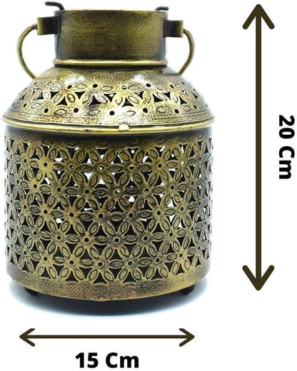 Antique Metal T-Light Candle Holder